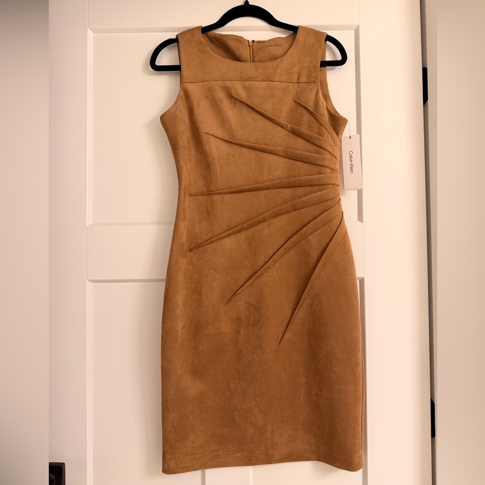 Calvin Klein Faux Suede Dress